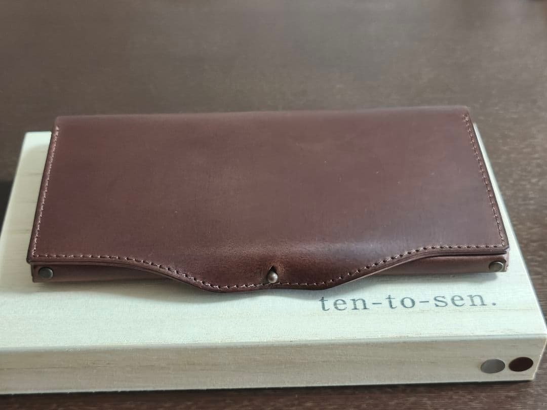 ten-to-sen usuha long 長財布　チョコ